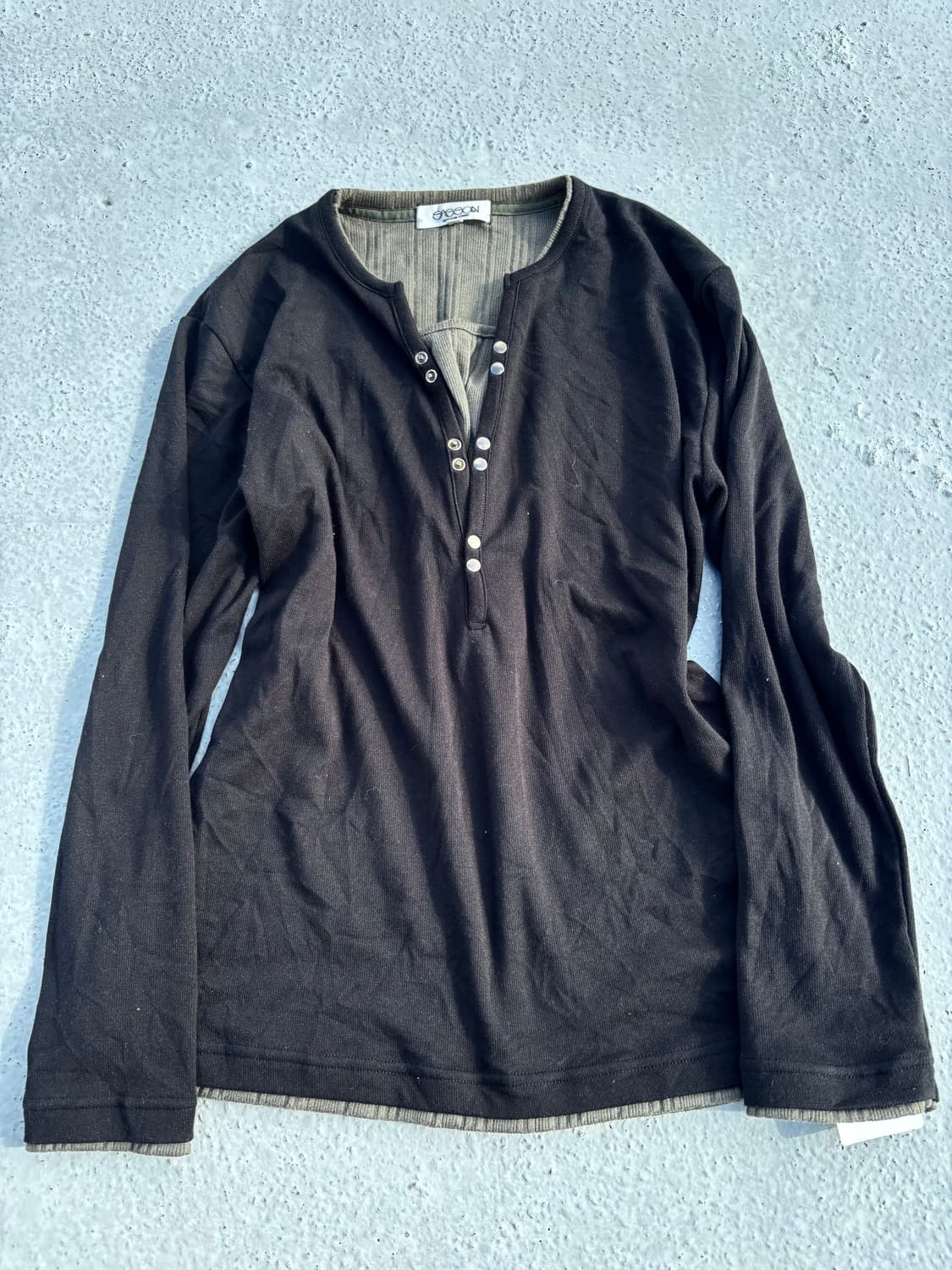 “Vintage”Minimal Design Khaki Layered Mu 상품이미지1