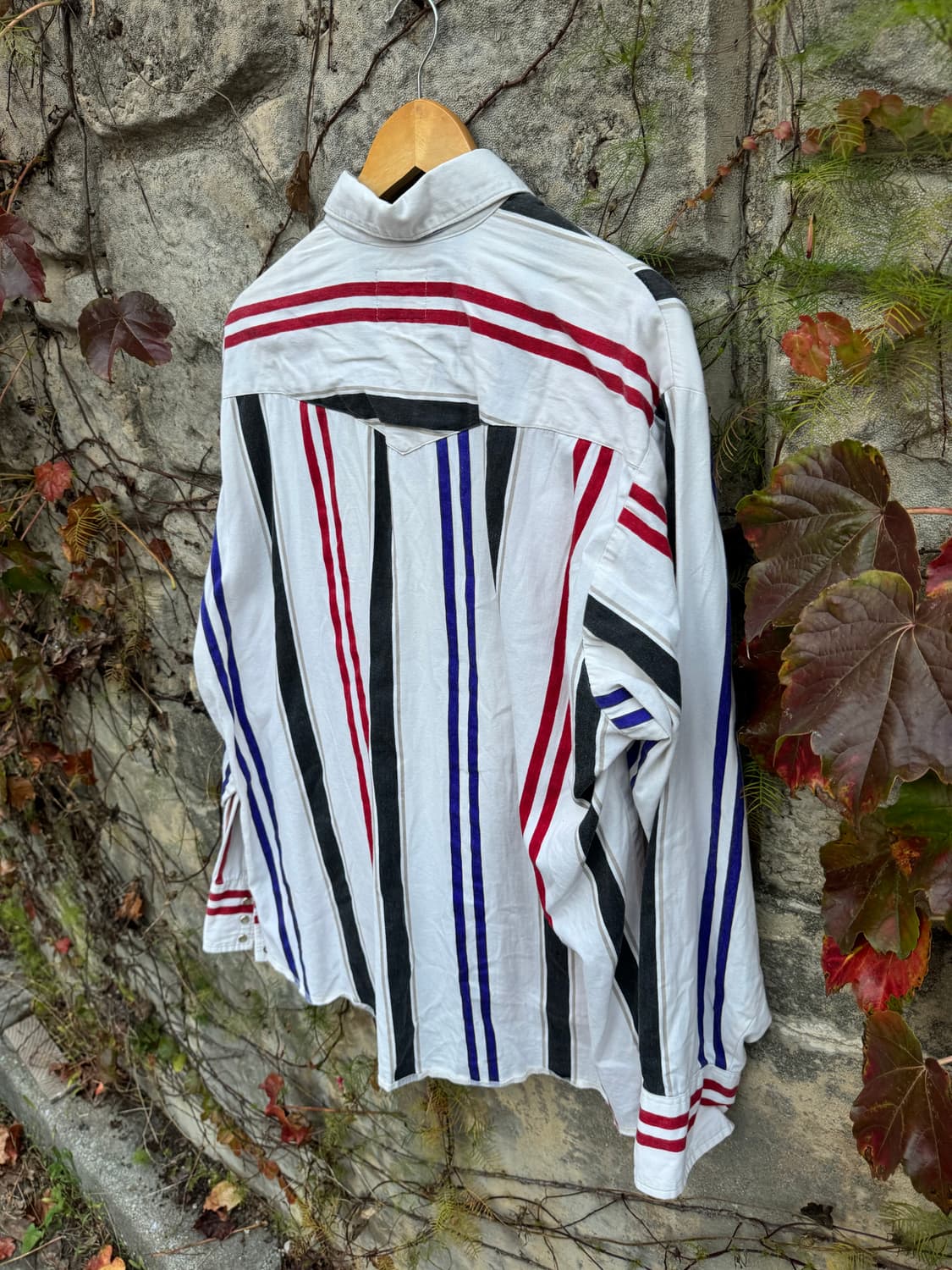 랭글러 빈티지 스트라이프 웨스턴 셔츠 빅사이즈 상품이미지4