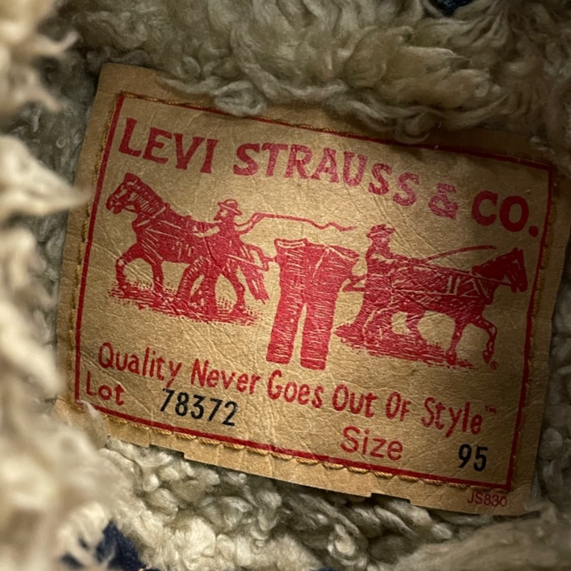 95 리바이스 타입원 쉐르파 타입 1 데님자켓 상품이미지3