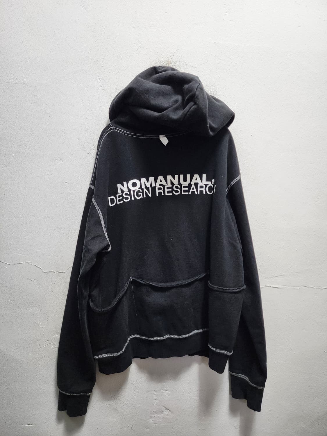 NOMANUAL 노메뉴얼 5포켓 블랙 후드집업 상품이미지1