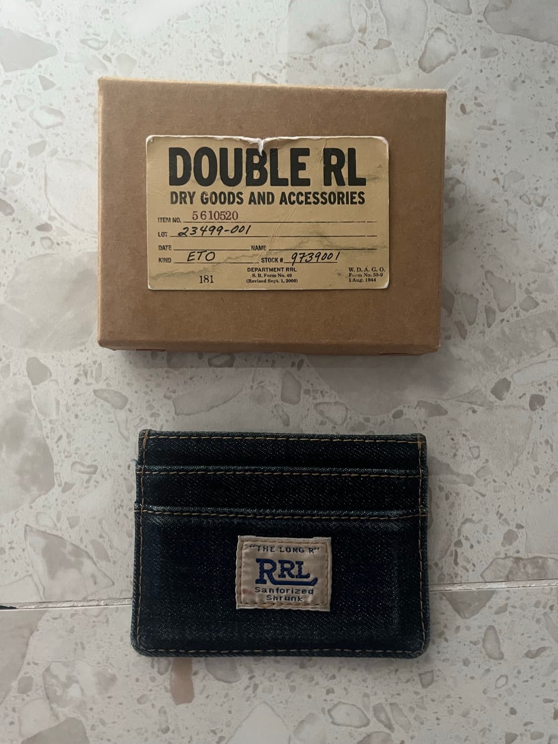 RRL 더블알엘 데님 카드지갑 상품이미지4