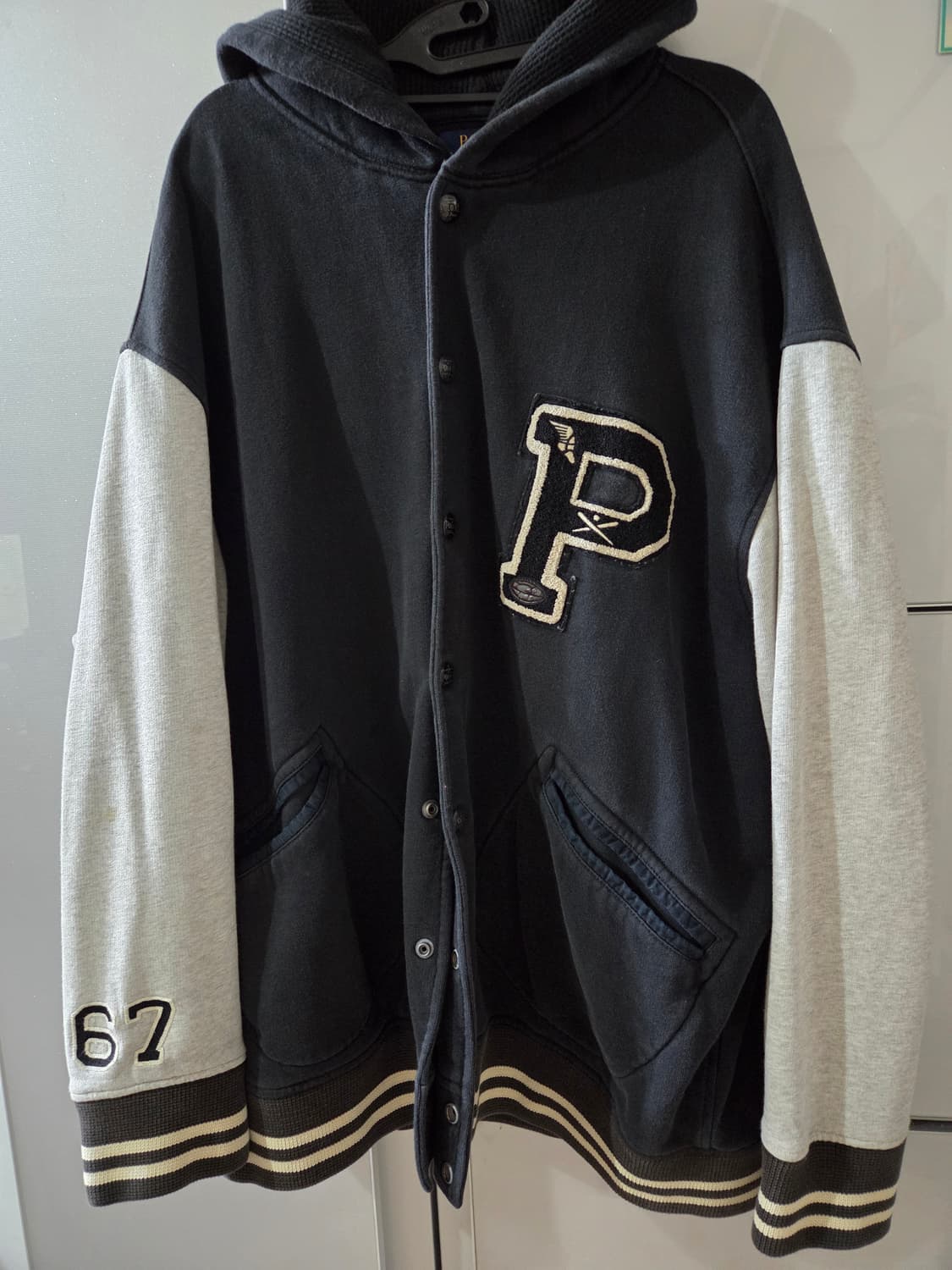 폴로 랄프로렌 후드 바시티 자켓 2XB(105~110) 상품이미지2