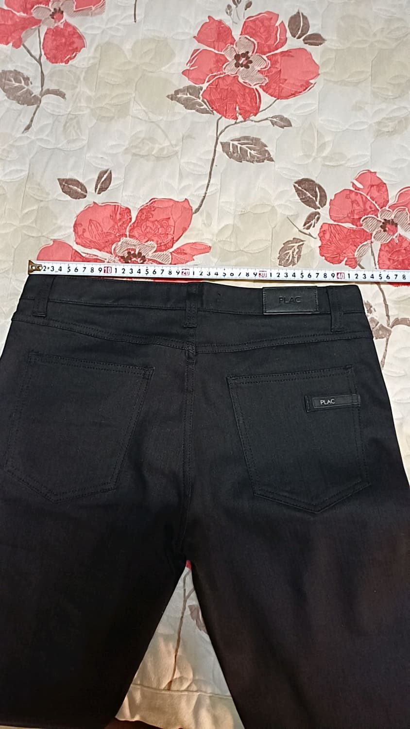 플랙 슬림스판블랙진 실측32인치 기장98 상품이미지5