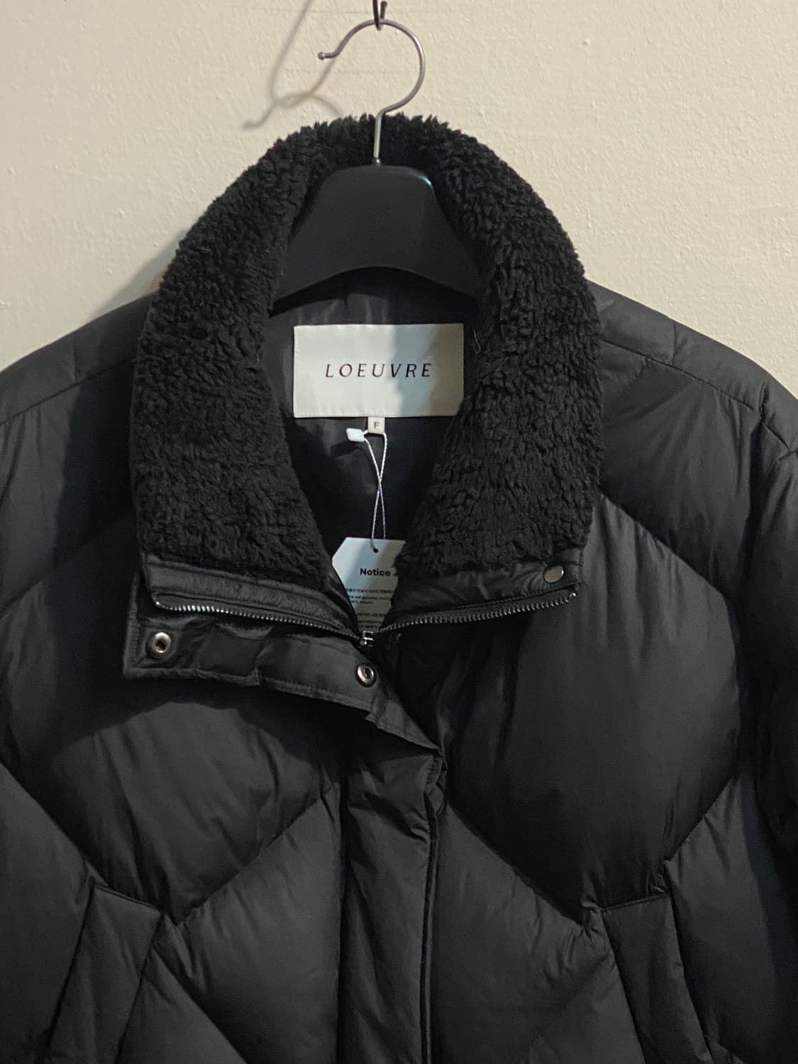 루에브르 퍼 카라 다운 자켓 상품이미지2