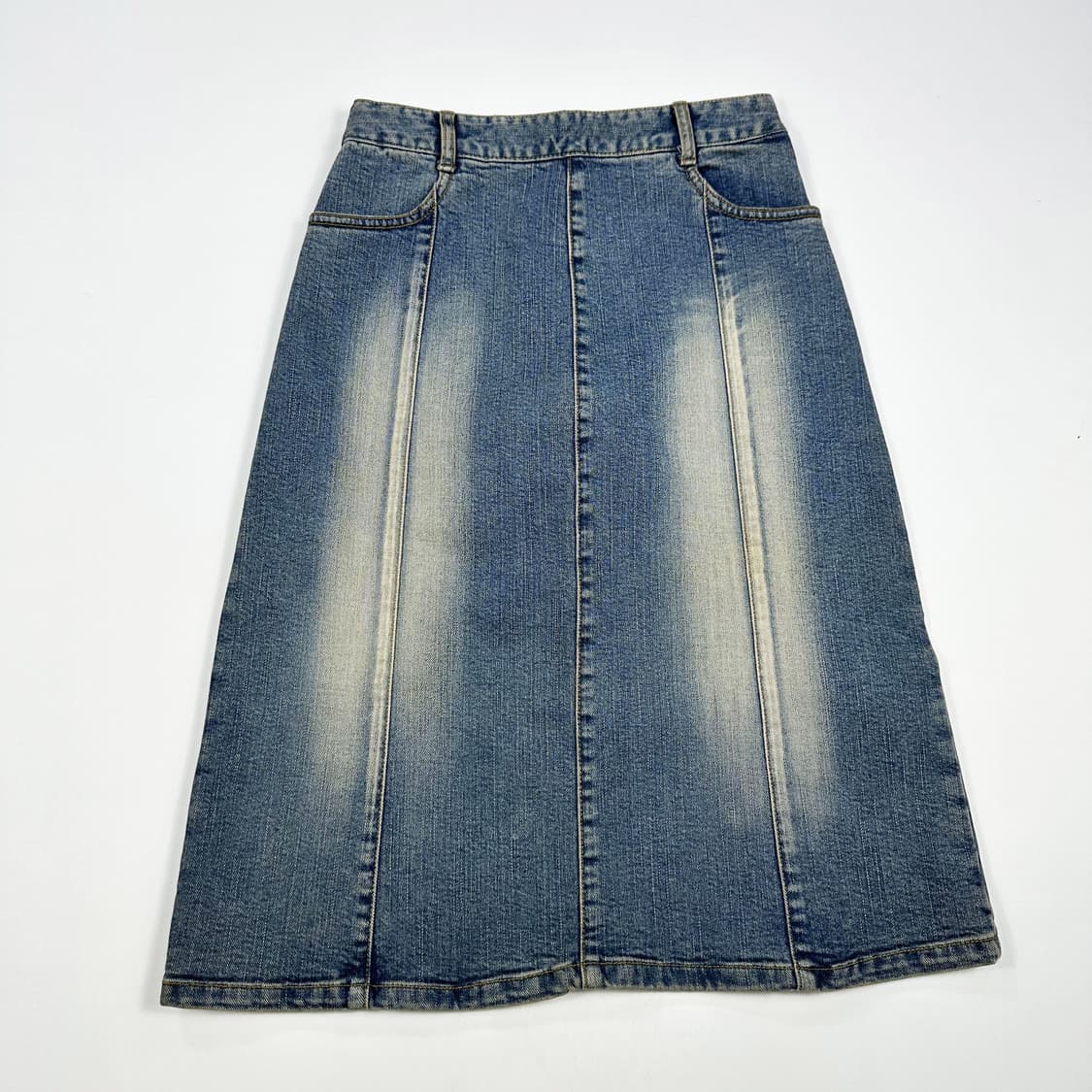 25 EDWIN 에드윈 여성 워싱 데님 미디스커트 상품이미지2