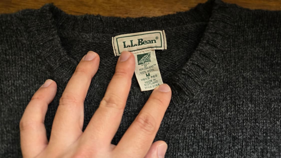 L.L.Bean 엘엘빈 뉴질랜드 울 니트 Made In Scotland  상품이미지4