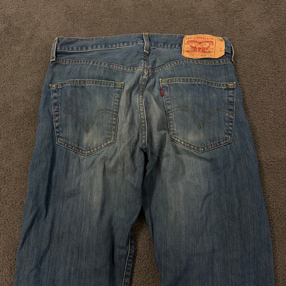 [ 정품/34X30 ] 리바이스 501 데님 청바지 상품이미지1