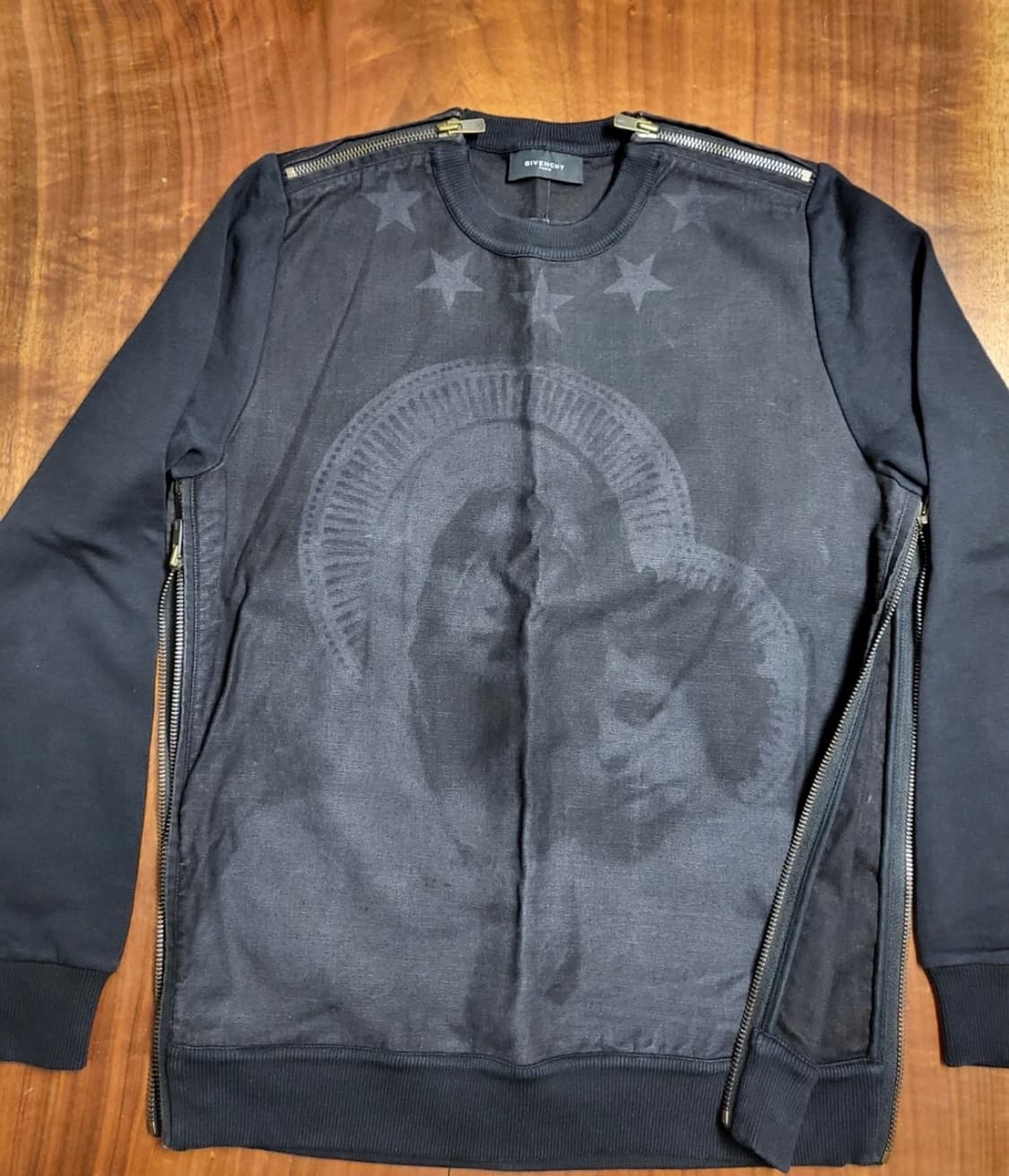 2013 fw 지방시 아카이브 마돈나 사이드지퍼 스타 맨투맨 상품이미지1