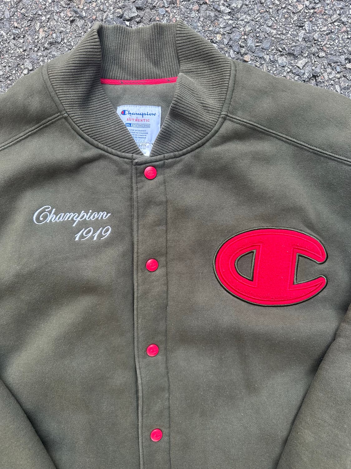 빈티지 00s 챔피온 스웻 바시티 자켓 상품이미지2