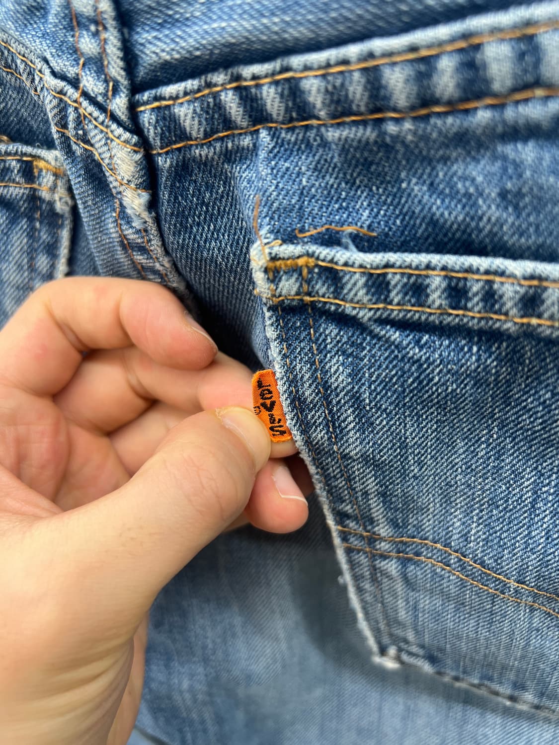 70s 리바이스 646 벨바텀 부츠컷 오렌지탭 상품이미지5
