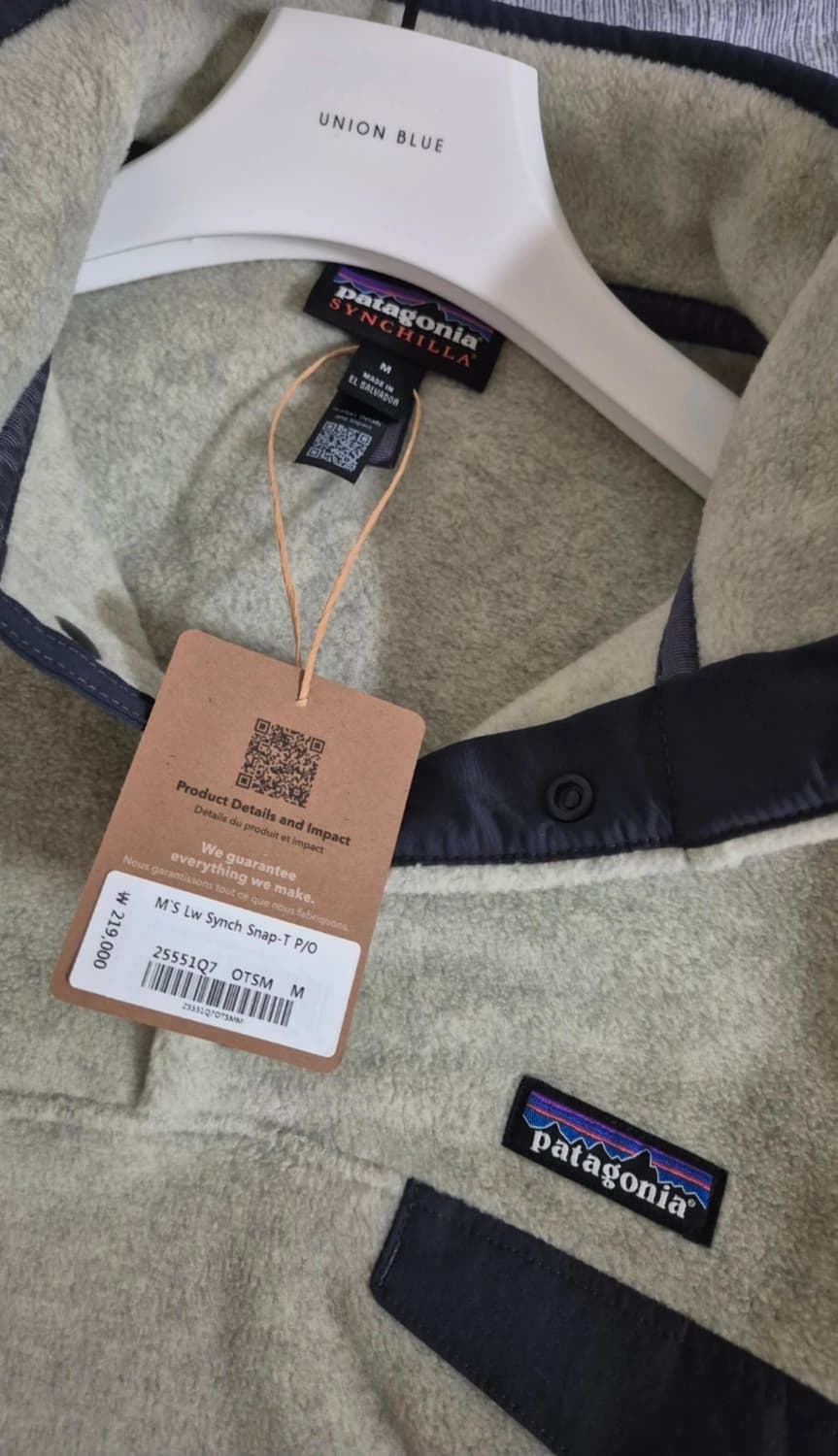 파타고니아 신칠라 라이트웨이트 오트밀 M 상품이미지2