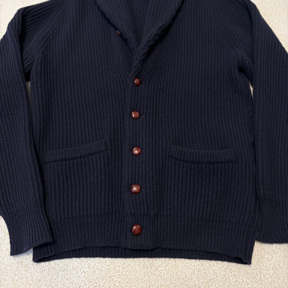 윌리엄 로키 네이비 숄카라 가디건 상품이미지3