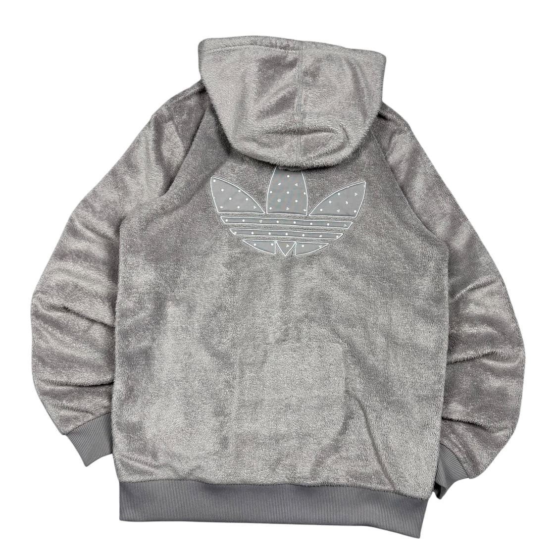아디다스 그레이 쉐르파 후드집업 상품이미지1