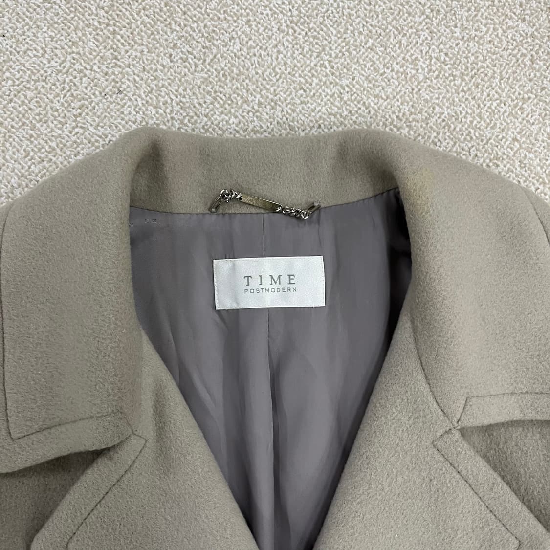 88-98-165 한섬 타임 울 반코트 0127M2 상품이미지2