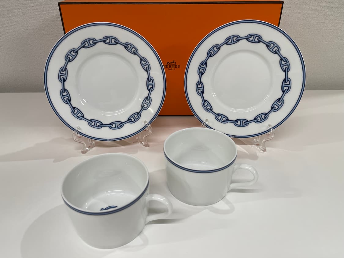 에르메스 블루 샹달 티잔 컵 엔 소서 2P 세트 상품이미지7