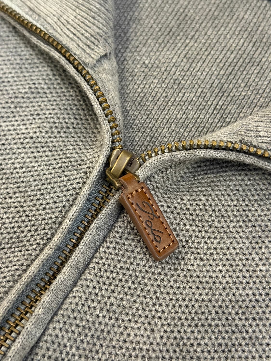 폴로 랄프로렌 하프집업 그레이 코튼 니트 그레이 상품이미지3