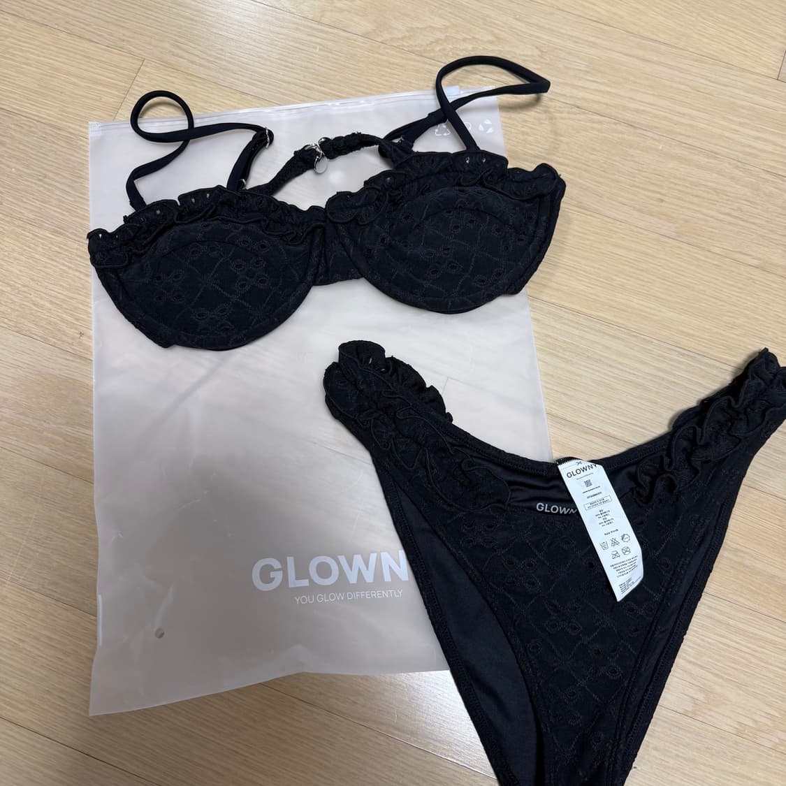 glowny 프릴 발코넷 비키니+브리프 세트  S  상품이미지2