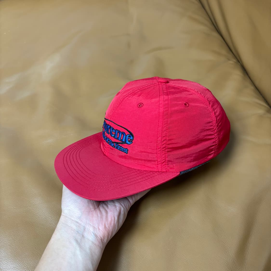 Supreme 슈프림 서바이벌 레드 6패널 볼캡 모자 (Red) 상품이미지5