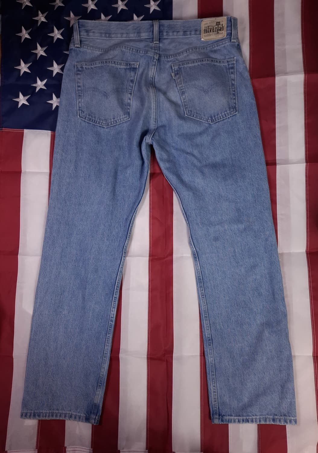 오리지날 리바이스 실버탭 루즈 스트레이트핏 워싱 데님진 상품이미지4