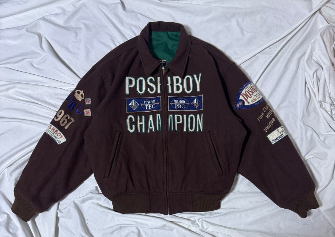 Posh boy 리버시블 울 스포츠 자켓 워크자켓 상품이미지1