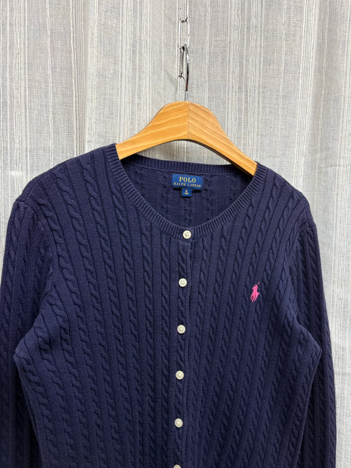 폴로 랄프로렌 네이비 케이블 니트 가디건 상품이미지2