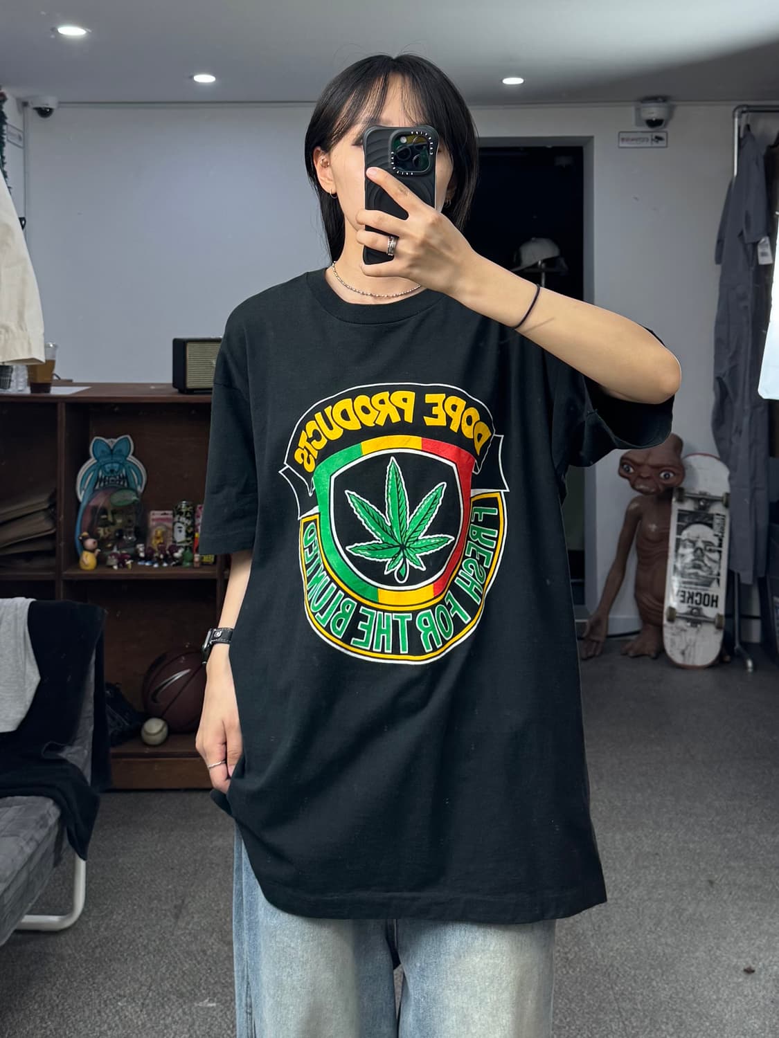 90s 프룻오브더룸 dope products 대마초 티셔츠 상품이미지4