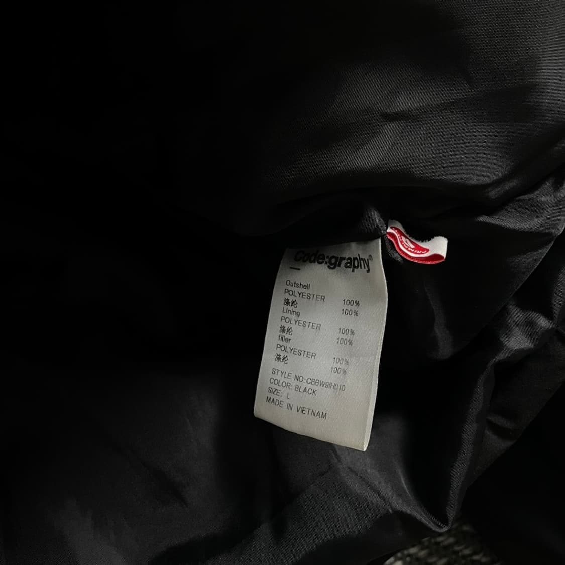 코드그라피 미니멀 푸퍼 숏 패딩 블랙o 4397 상품이미지5