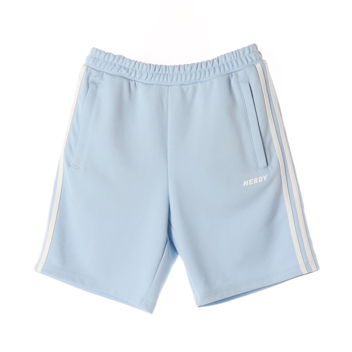 널디 라이트블루 사이드라인 트랙 반바지 M 상품이미지1