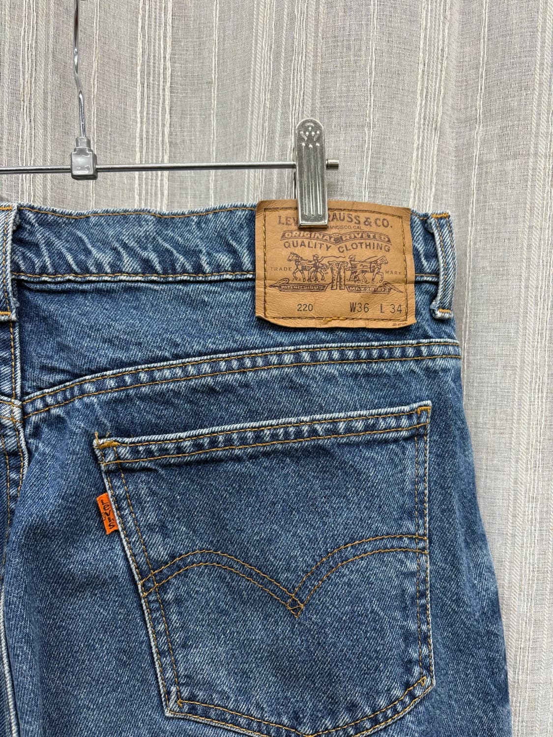 리바이스 220 클래식 빈티지 오렌지탭 데님 팬츠 상품이미지7