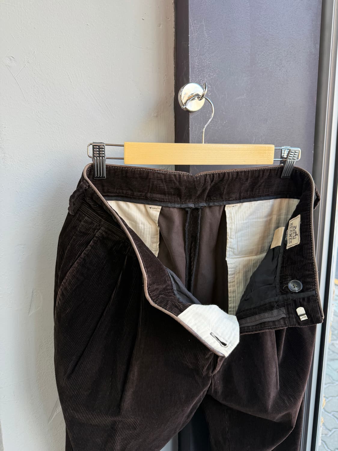 32/ 에르메스 코듀로이 투턱 팬츠 상품이미지5