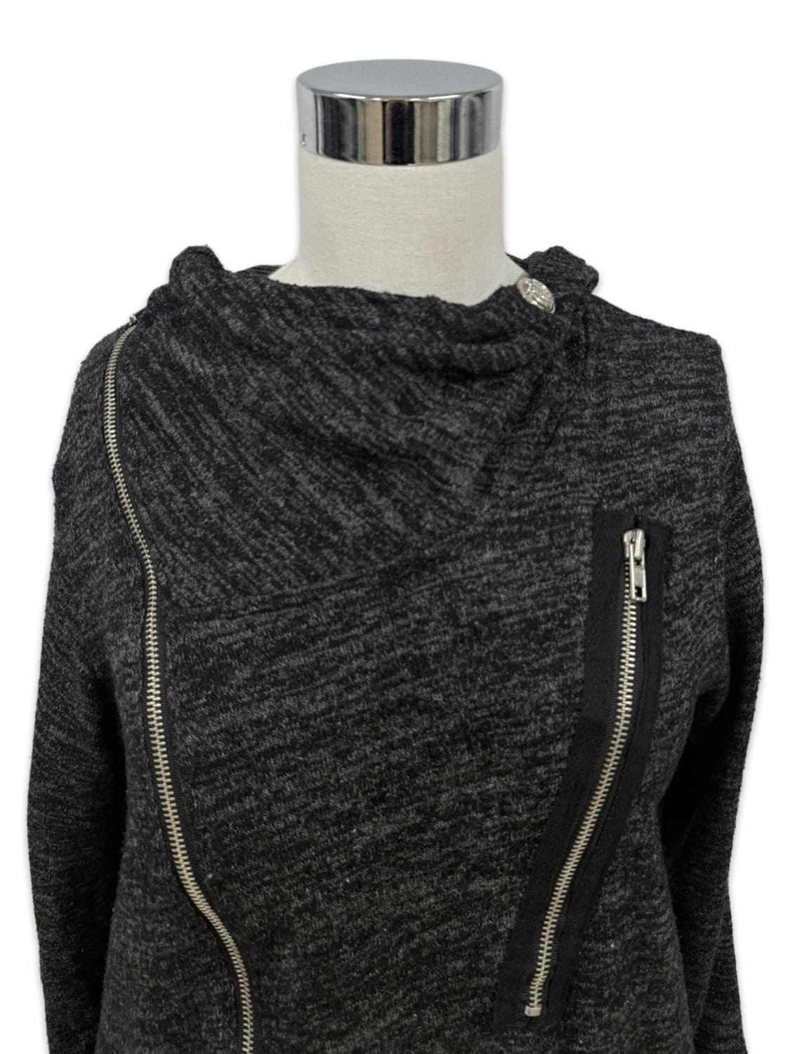 빈티지 ALGONQUINS 지퍼 라인 포인트 펑크 후드집업 상품이미지7