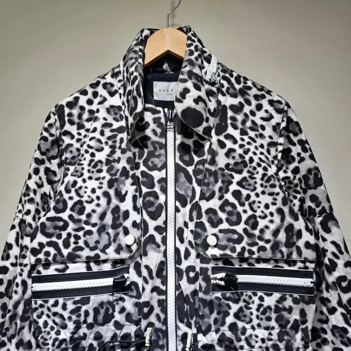 산드로 레오파드 후드 파카 자켓 ~55 상품이미지5