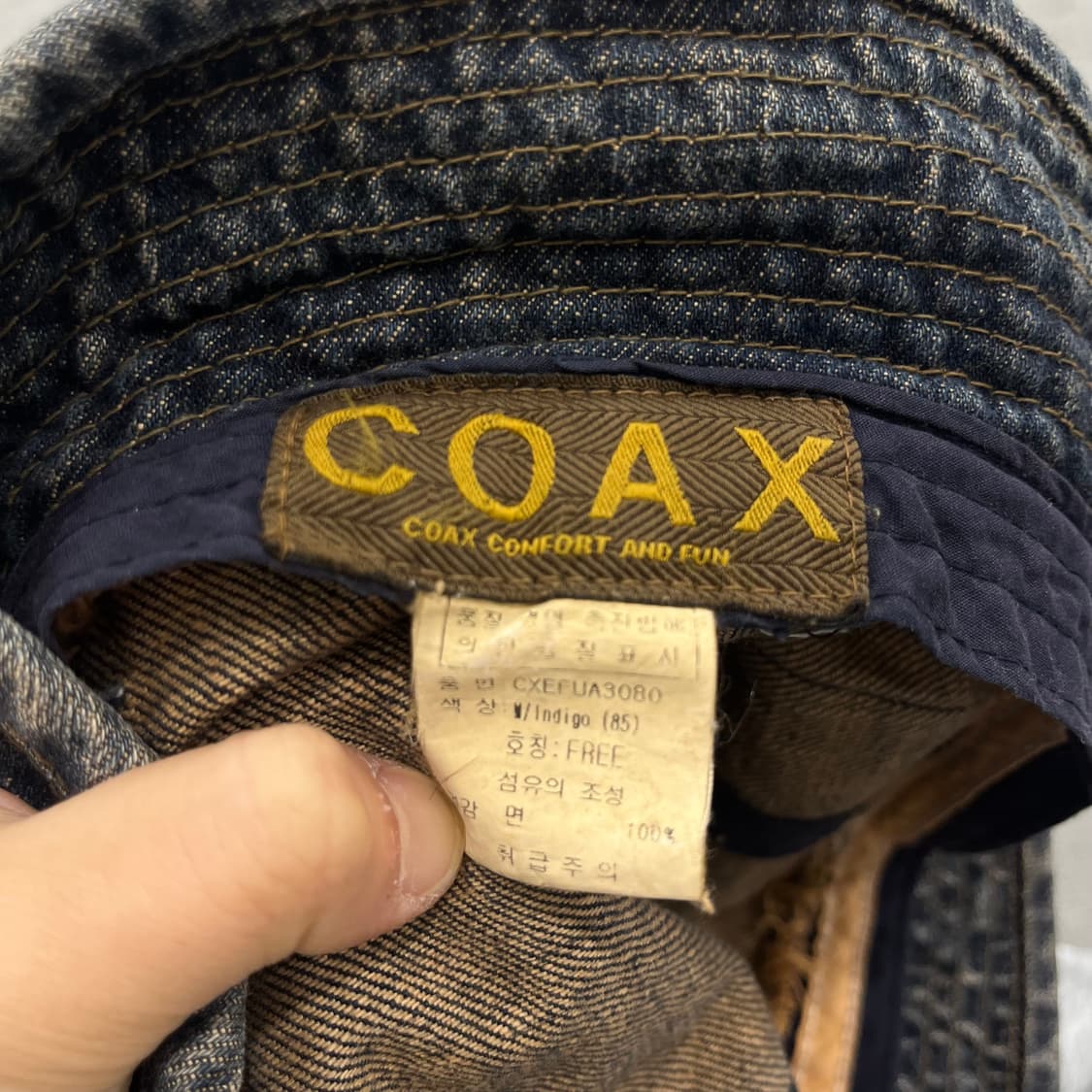 빈티지 Coax 데님 버킷햇 상품이미지4