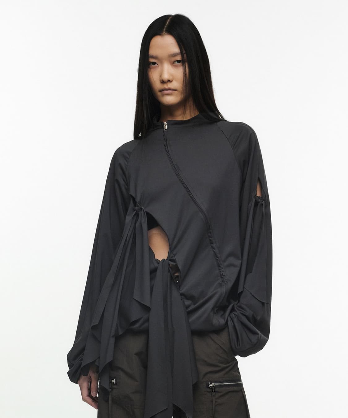  나체(NACHE)  TIE JERSEY JACKET 상품이미지1