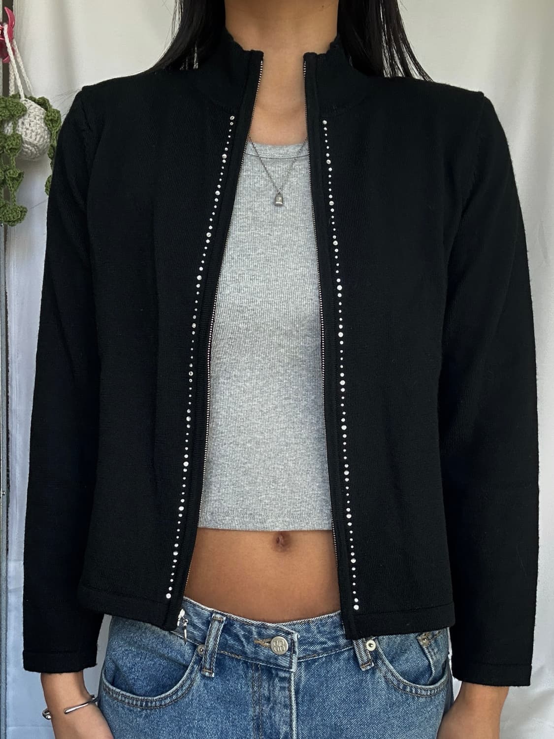 빈티지 울 풀집업 가디건 상품이미지3