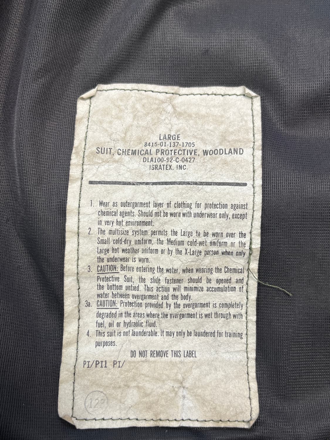 [L] US ARMY OG 미군 우드랜드 화생방 밀리터리자켓  상품이미지3