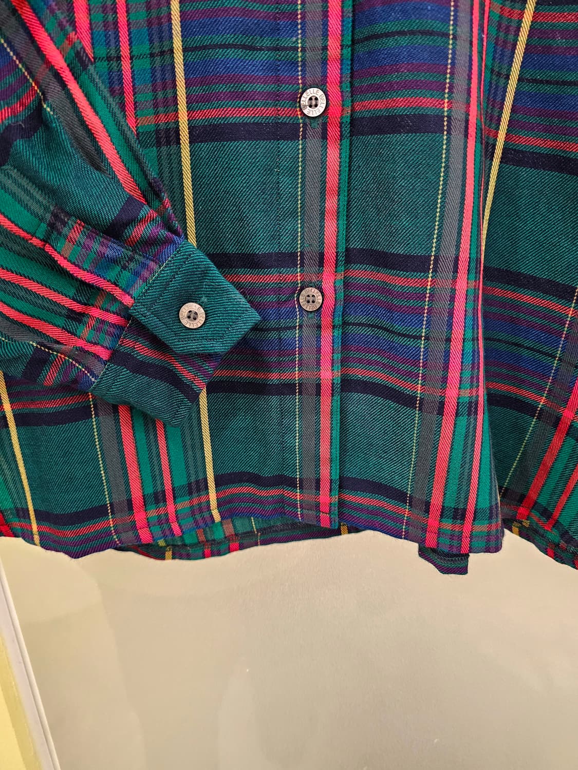 Bellelle by Noa collection 그린 타탄체크셔츠 상품이미지4