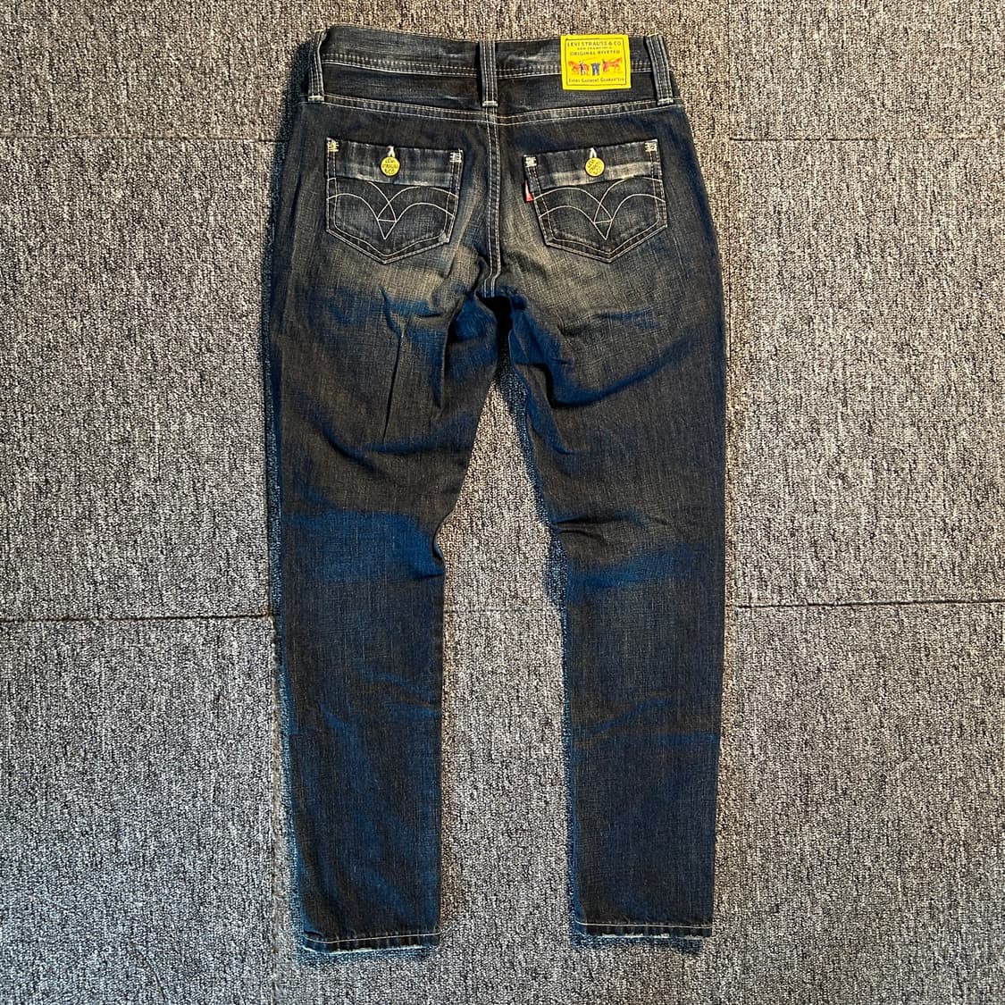 리바이스 재팬 진청 빈티지 워싱 데님 팬츠 상품이미지2