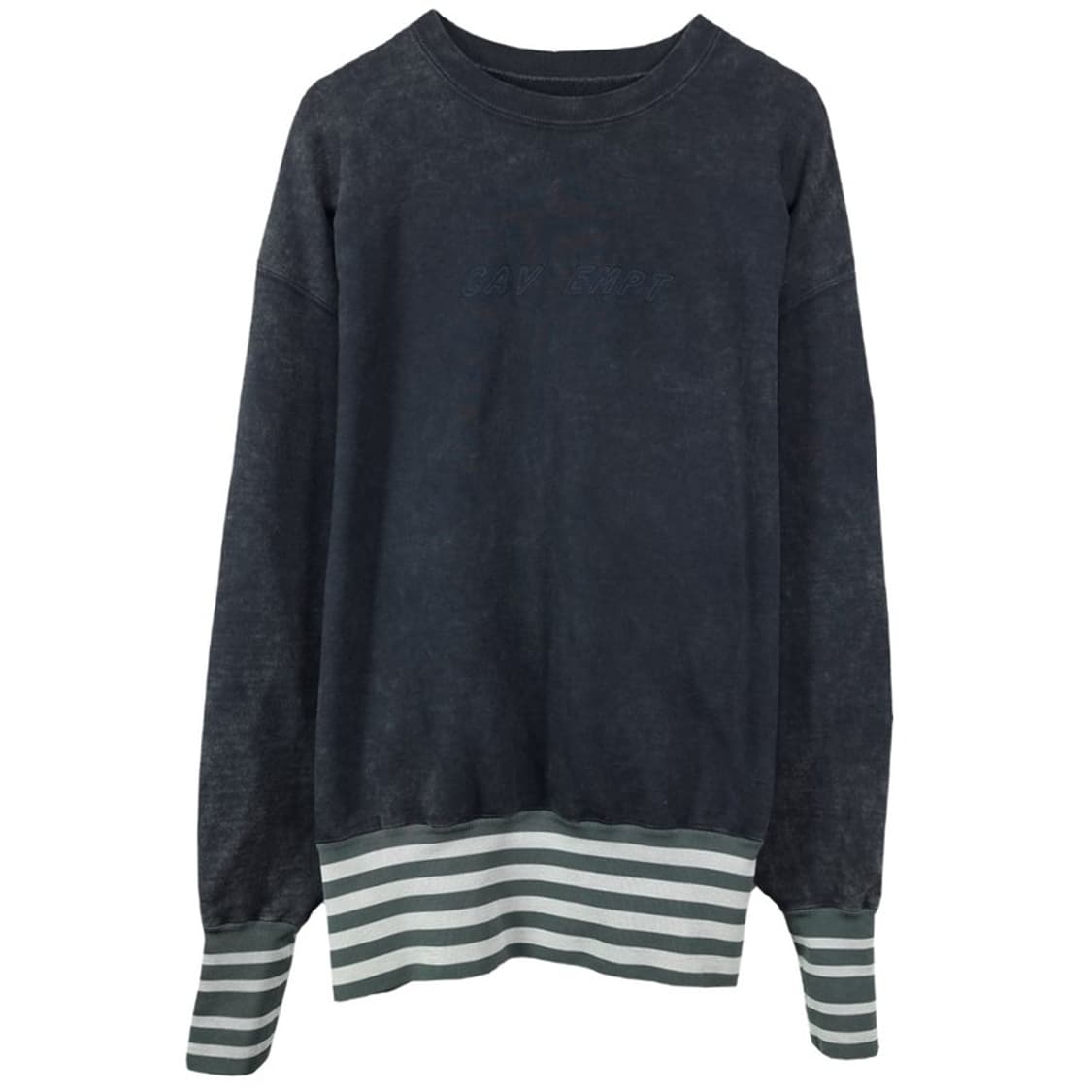 [카브엠트] 스트라이프 빈티지 워싱 오버핏 맨투맨 P01484 상품이미지2