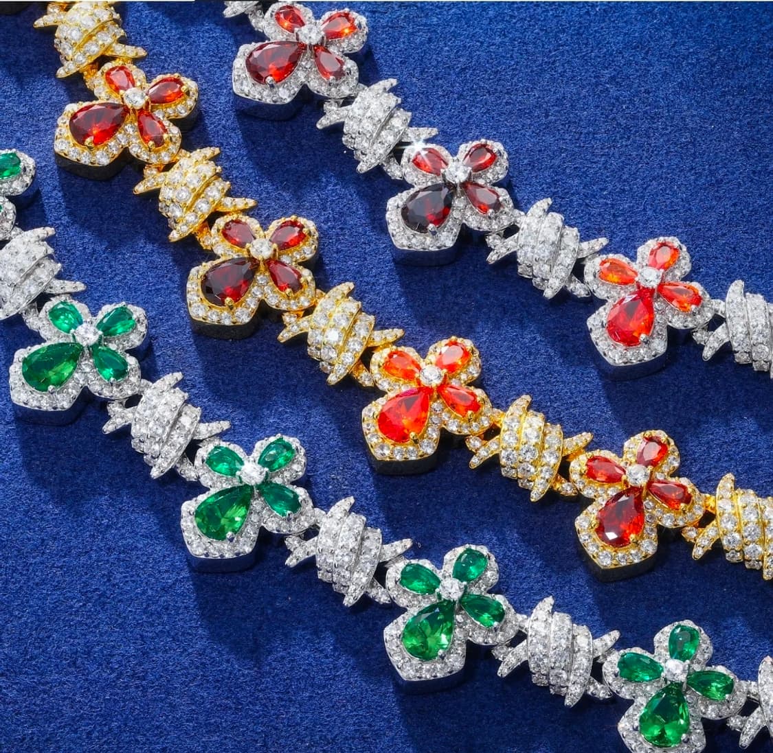 Oceanora 럭셔리 힙합 쥬얼리 페어컷 VVS 모이사 나이트 12mm 상품이미지9