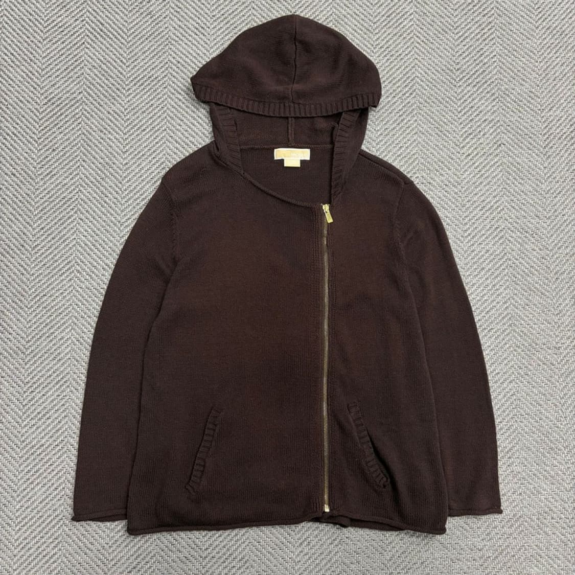 마이클코어스 사선 니트집업 v1706 상품이미지1