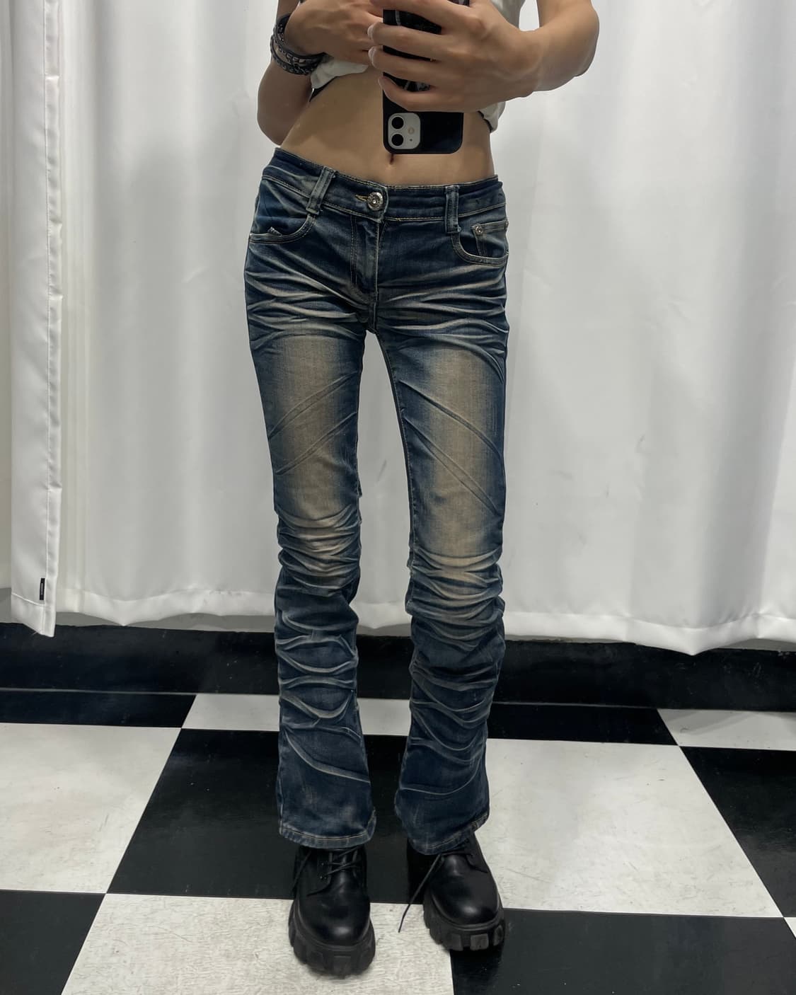 🎸다크 블루 워싱 데님 팬츠🎸 상품이미지1