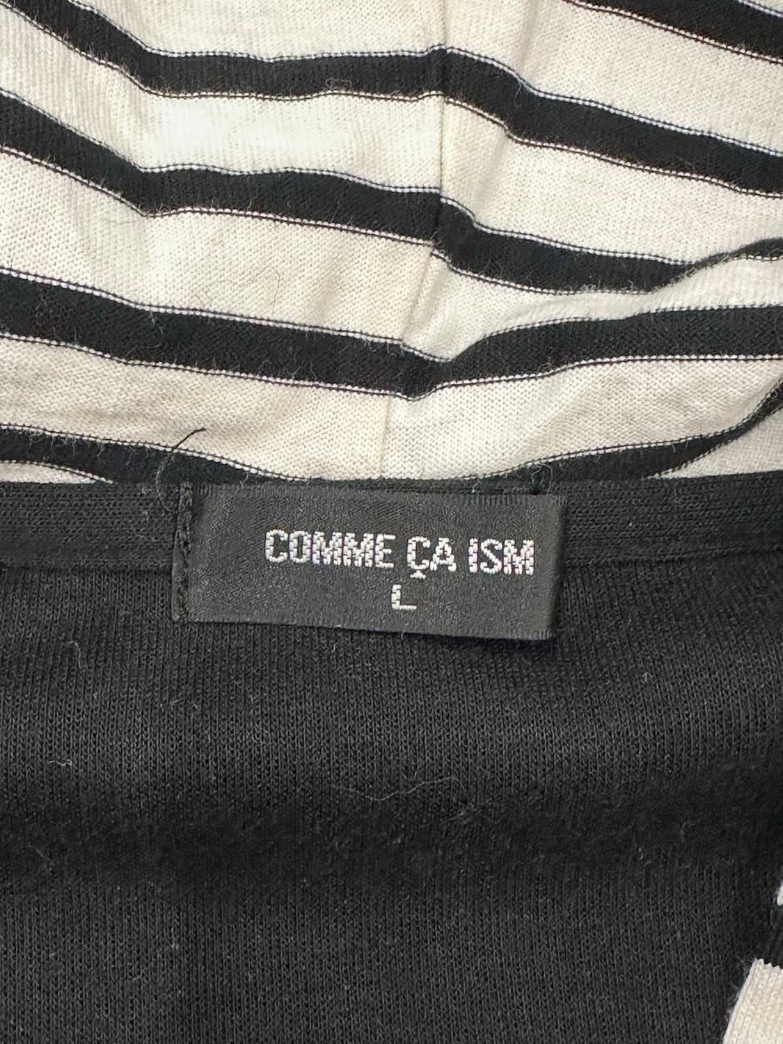 L)Comme Ca Ism 빈티지 스트라이프 레이어드 후드집업 상품이미지4