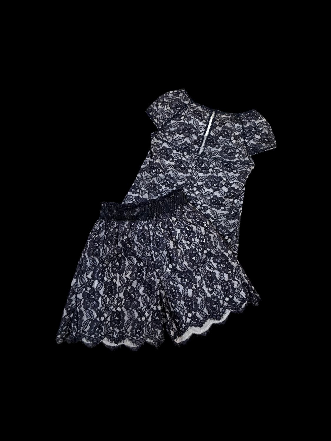 샤넬 레이스 셋업 탑 & 스커트 셋업 상품이미지2