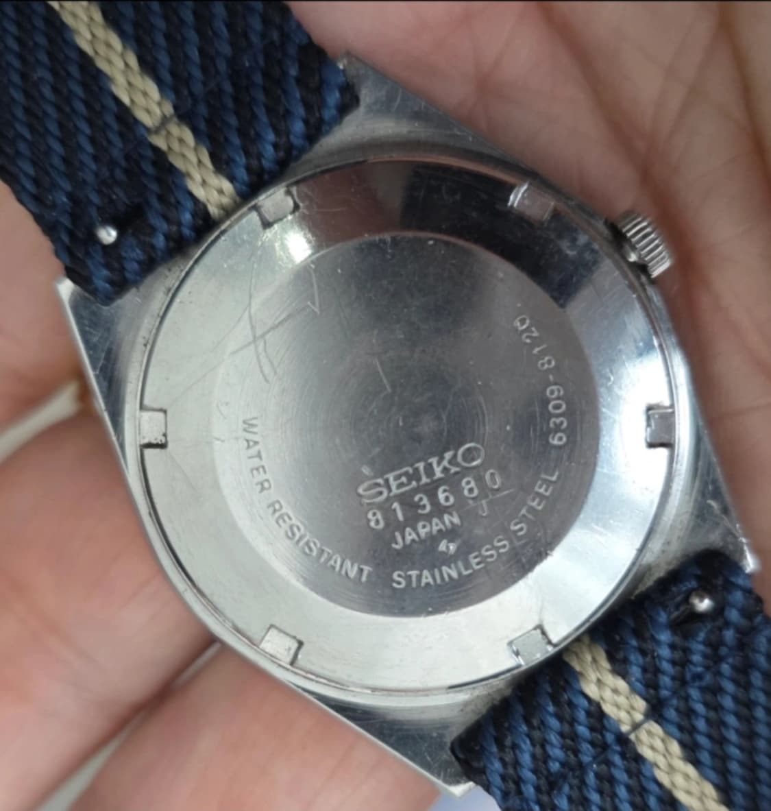세이코 빈티지 6309-8120 요일.날짜표시 오토메틱 시계.
시간 잘  상품이미지4