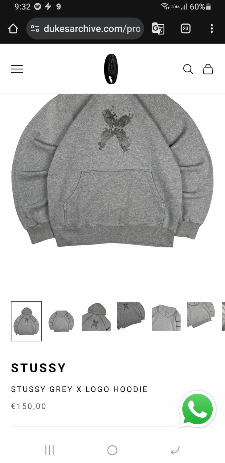 빈티지2000 스투시 후디 상품이미지5