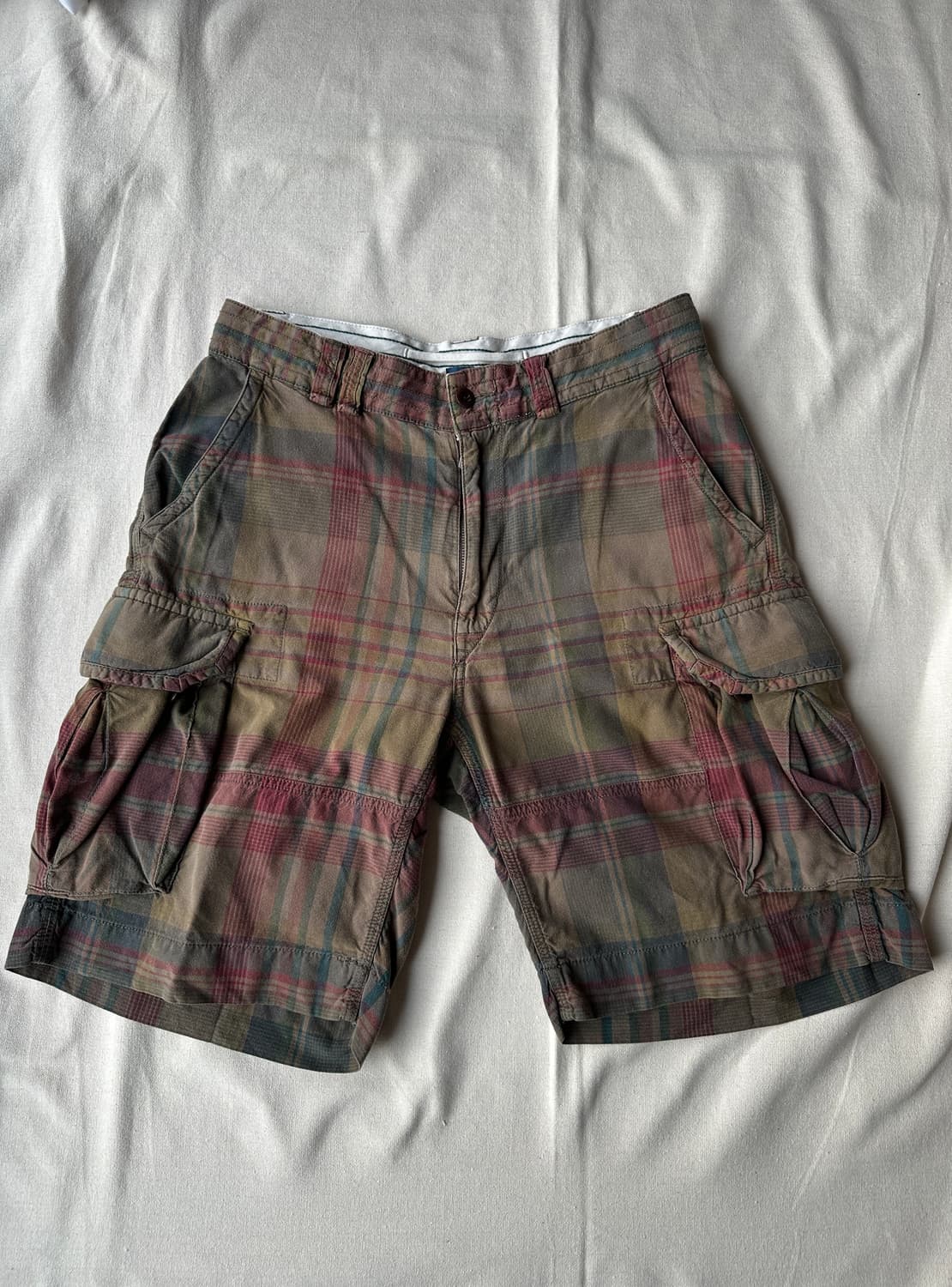 폴로 랄프로렌 마드라스풍 체크 카고 쇼츠 33 상품이미지1