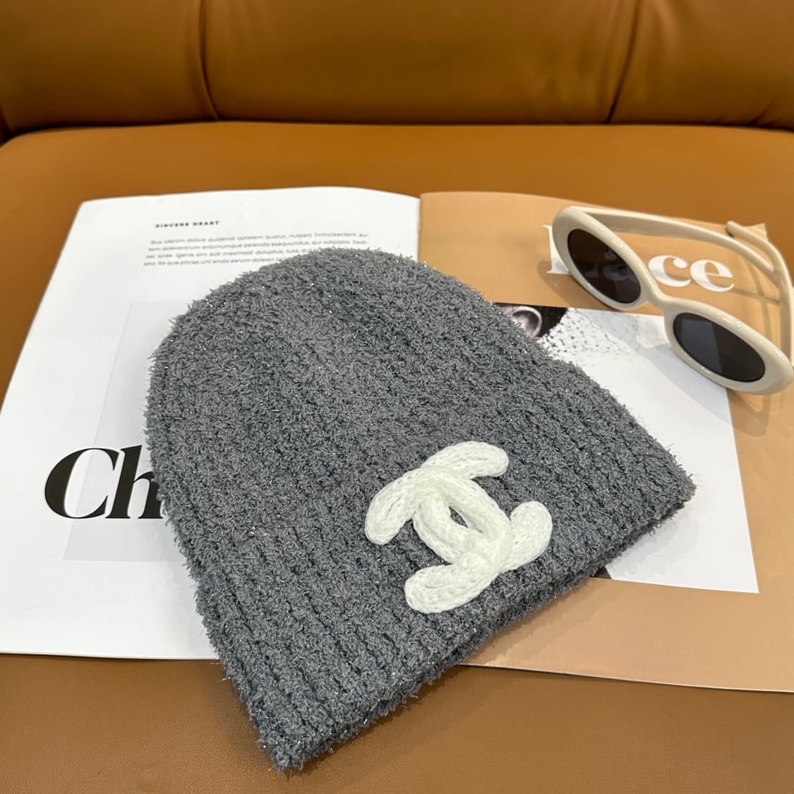 샤넬 캐시미어 비니 그레이 상품이미지4