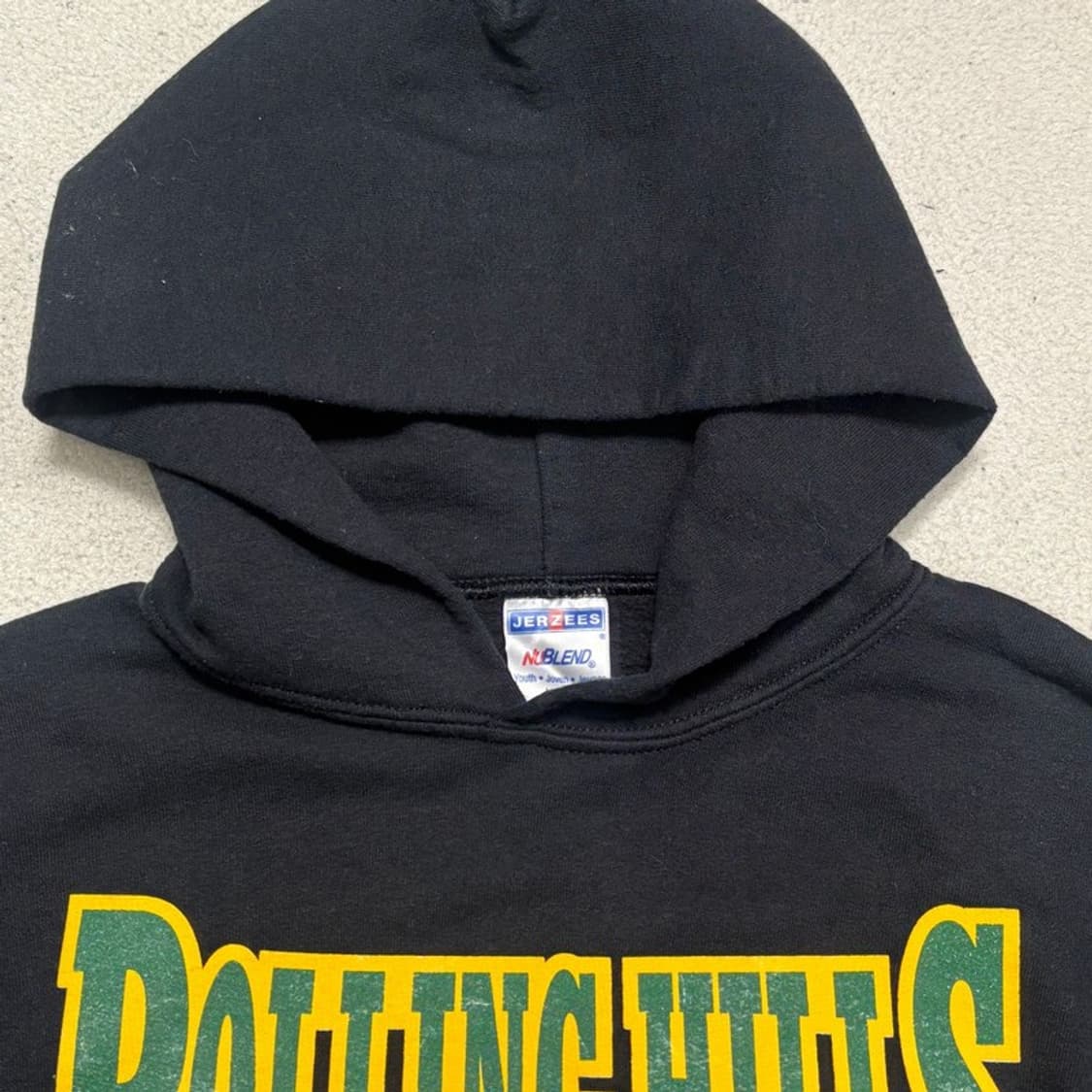 저지스 nublend 롤링 힐스 이글스 그래픽 후드티 블랙 L 상품이미지5