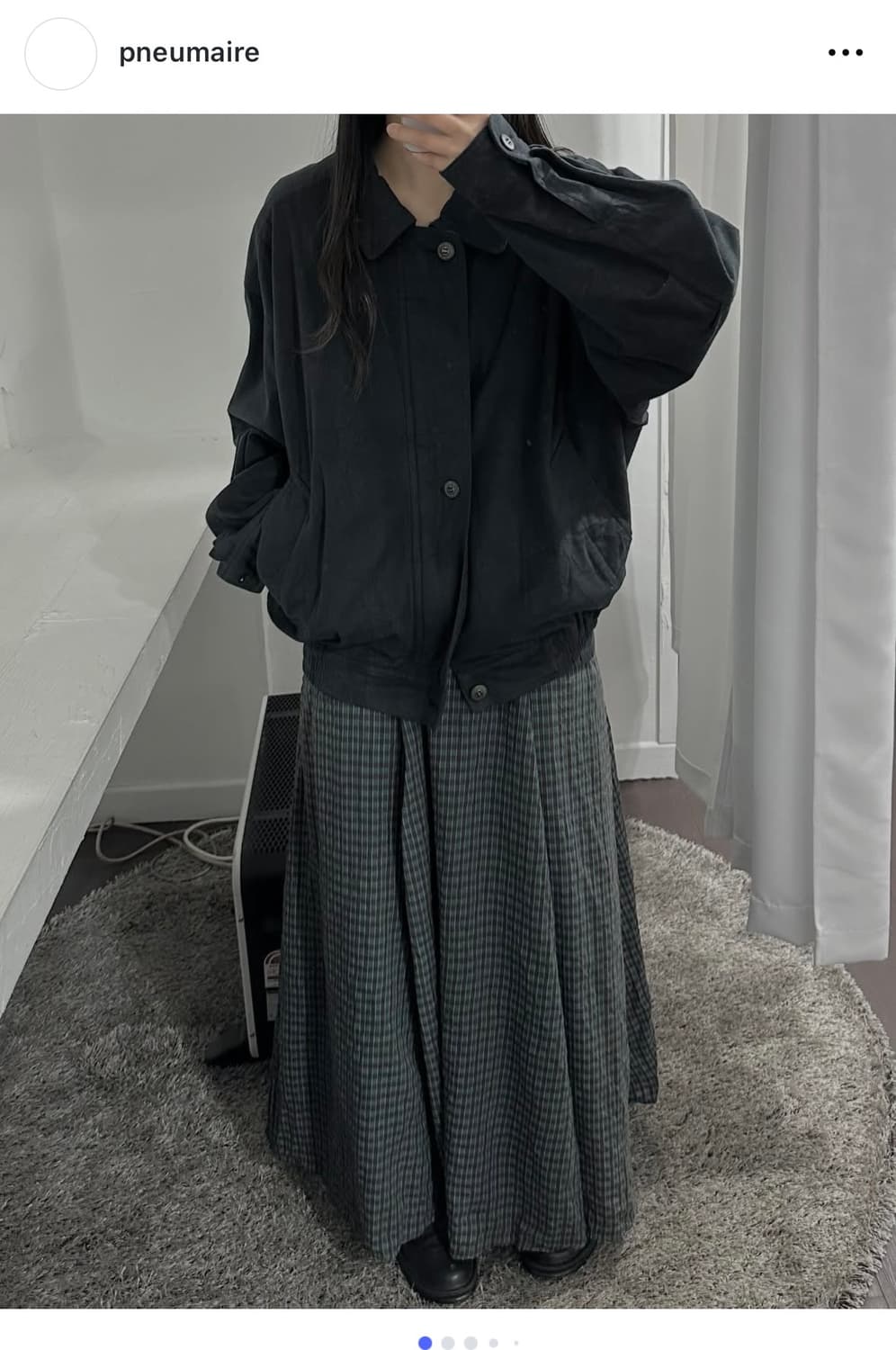 프네우마르 빈티지 스웨이드 봄버자켓 상품이미지2